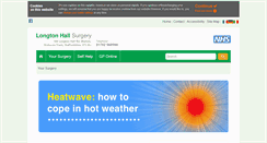 Desktop Screenshot of longton-hall-surgery.nhs.uk