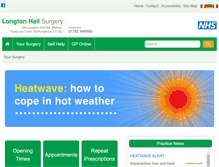 Tablet Screenshot of longton-hall-surgery.nhs.uk